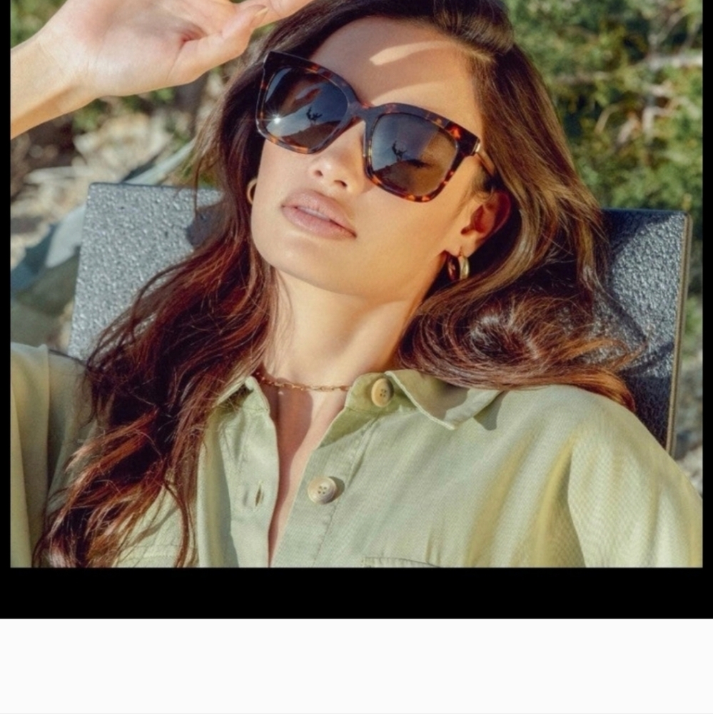 DIFF EYEWEAR BELLA TORTOISE FRAME SUNGLASSES NEW Charitable Eyewear